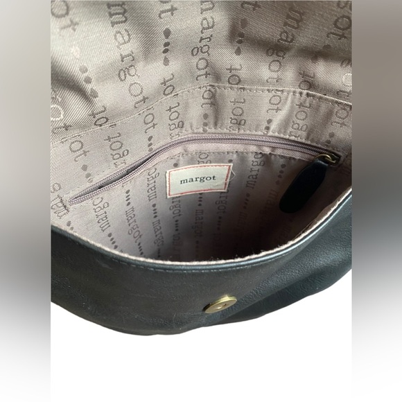 Margot Women’s Black Leather Crossbody Purse Bag - Picture 3 of 3